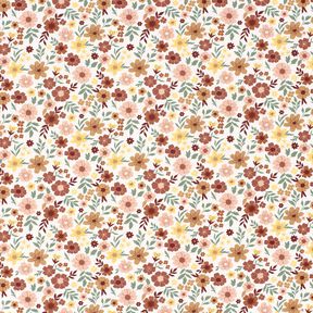 Jersey coton Blumenmeer – ivoire/vieux rose clair, 