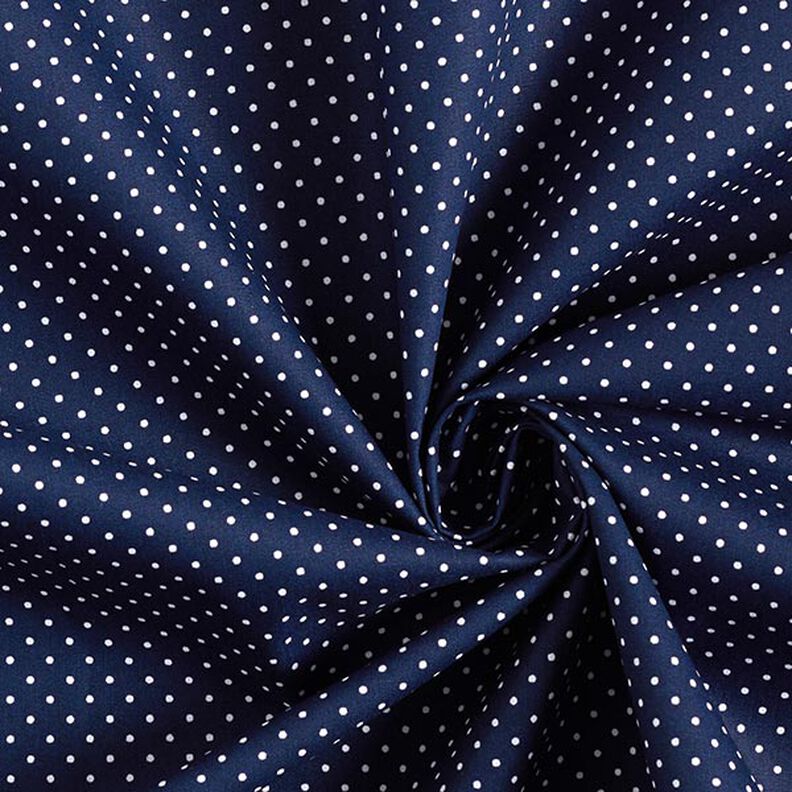 Coton enduit petits pois – bleu nuit, image number 4