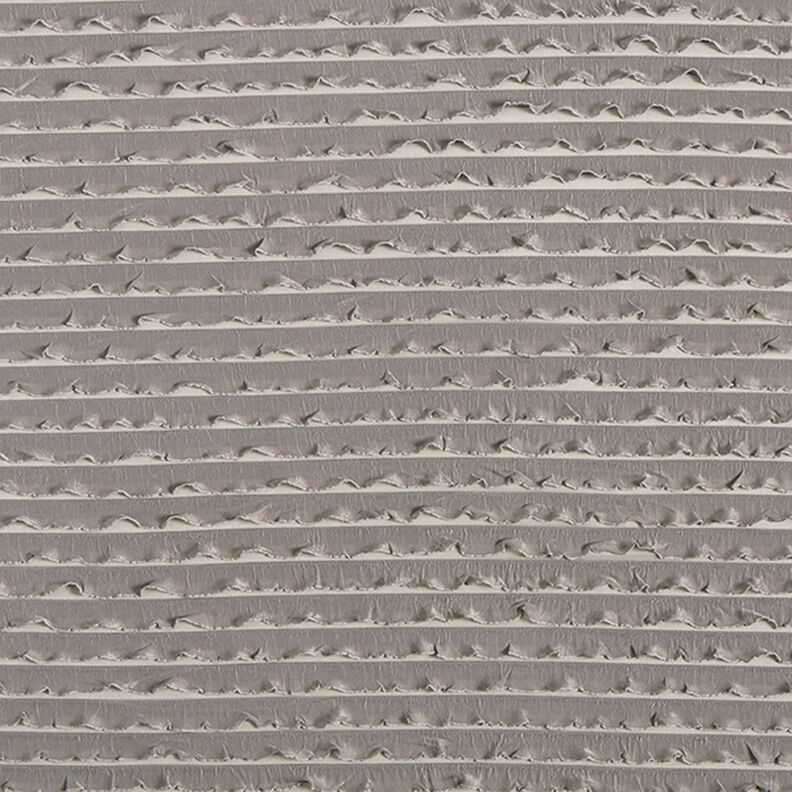 Jersey ruché Rayures horizontales en batik – taupe foncé,  image number 1