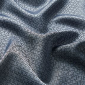 Tissu de doublure Jacquard Petites boîtes et points – bleu acier, 
