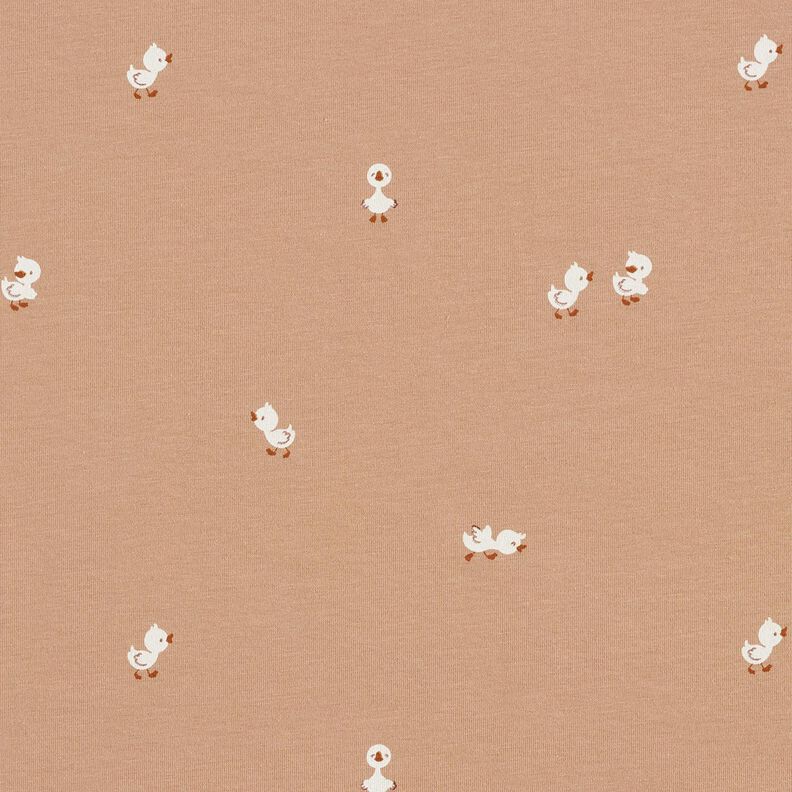 Jersey coton poussin – marron clair, image number 1