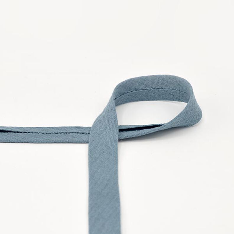 Biais Tissu gaze de coton [20 mm] – jean bleu clair,  image number 1
