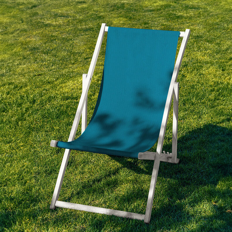 Extérieur Tissu pour chaise longue Uni 44 cm – pétrole,  image number 4