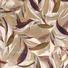 Velours extensible avec tissage de feuilles – mocca/rouge bordeaux,  thumbnail number 1