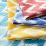 Coton enduit imprimé ikat – bleu/blanc,  thumbnail number 8