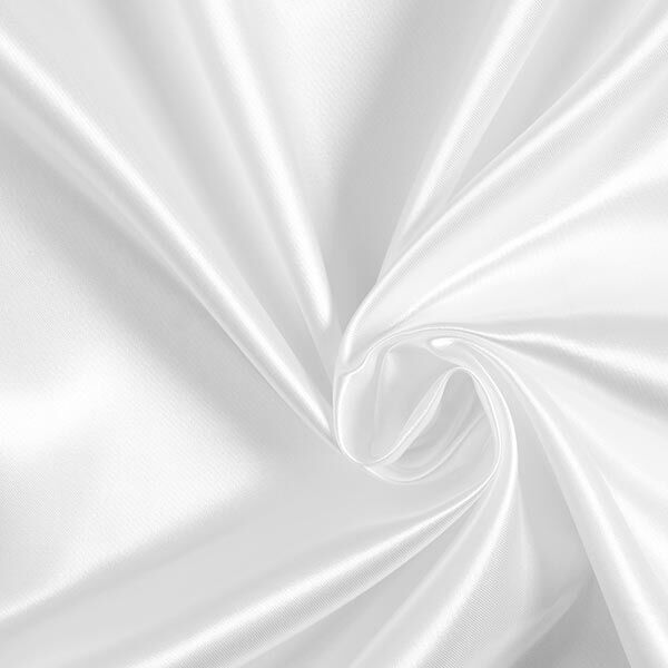 Satin polyester – blanc,  image number 1