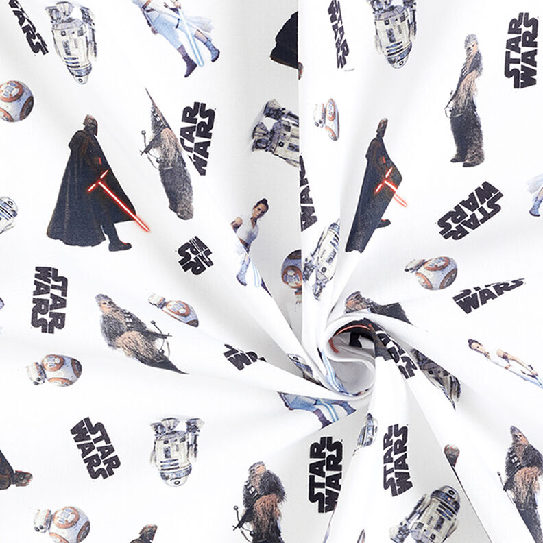 Cretonne Tissu sous licence Personnages | Star Wars – blanc,  image number 3
