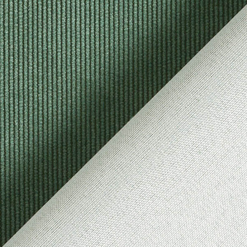 Tissu de revêtement Velours milleraies – vert foncé,  image number 3