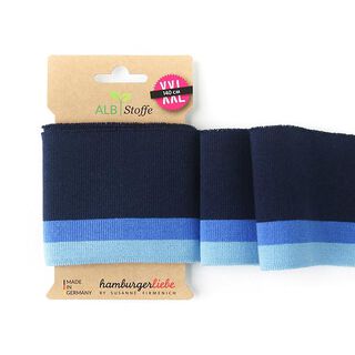 GOTS Bord-côtes bio CUFF ME COLLEGE [140 cm | 7,5 cm] | Albstoffe | Hamburger Liebe, 