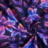Jersey coton Fleurs lumineuses | Glitzerpüppi  – bleu nuit/orange pêche,  thumbnail number 3