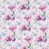 Tissu double gaze de coton Fleurs aquarelle Impression numérique | by Poppy blanc/pourpre,  thumbnail number 1
