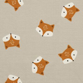 French Terry petit renard – argent, 