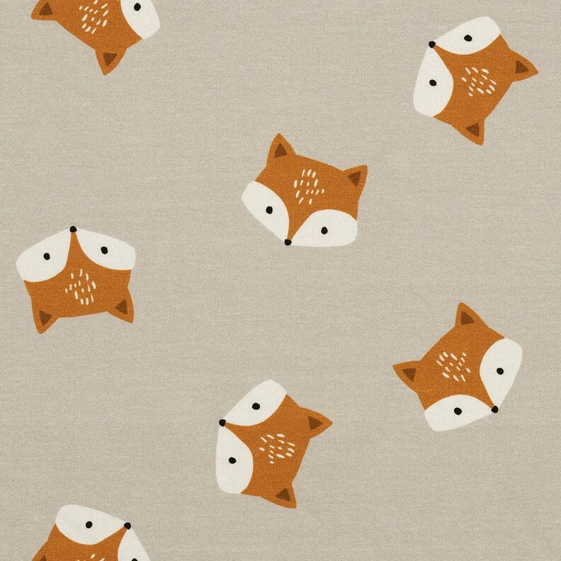 French Terry petit renard – argent,  image number 1