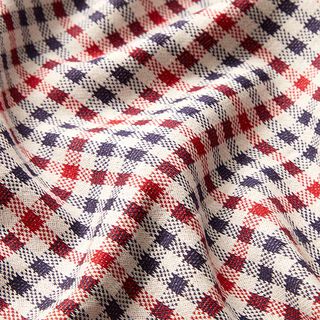 Maille jacquard Carreaux – rouge/bleu marine, 