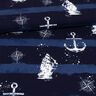 Jersey coton Ancres et navires | Glitzerpüppi – bleu marine,  thumbnail number 2