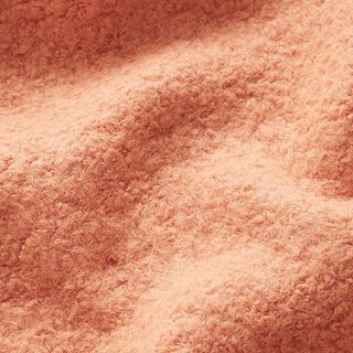 Manteau bouclé uni – corail, 