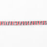 Ruban tricoté  Rayures Chiné [13 mm] – rouge/noir,  thumbnail number 2