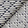 Grandes mailles de coton Losanges – blanc/bleu marine,  thumbnail number 4