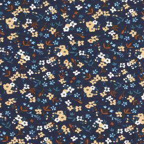 Jersey coton Mille-fleurs – bleu nuit, 