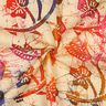 Tissu viscose Batik à feuilles – sable/orange,  thumbnail number 3