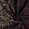 Jersey cotonTissu bordure Mandala avec taches d'or | Glitzerpüppi – marron noir/or,  thumbnail number 3
