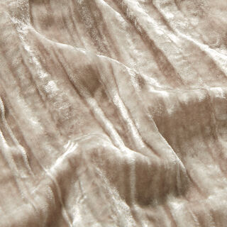 Panne de velours dévorée unie – taupe foncé, 