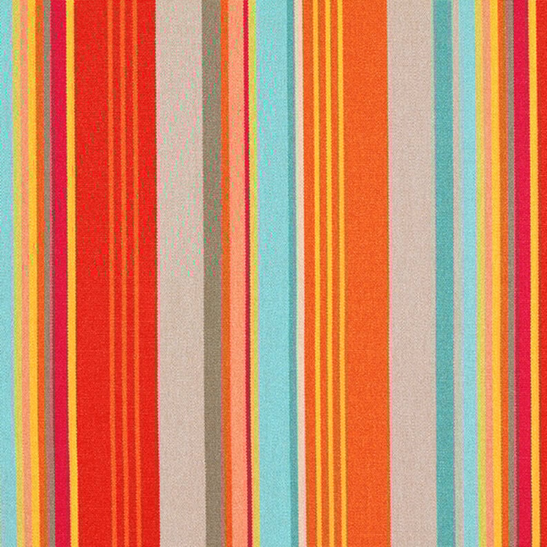 Tissu d’extérieur Canvas Rayures – orange/rouge,  image number 1