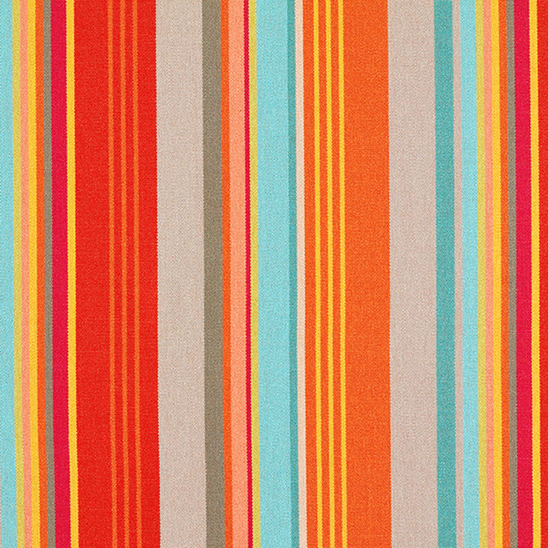 Tissu d’extérieur Canvas Rayures – orange/rouge,  image number 1