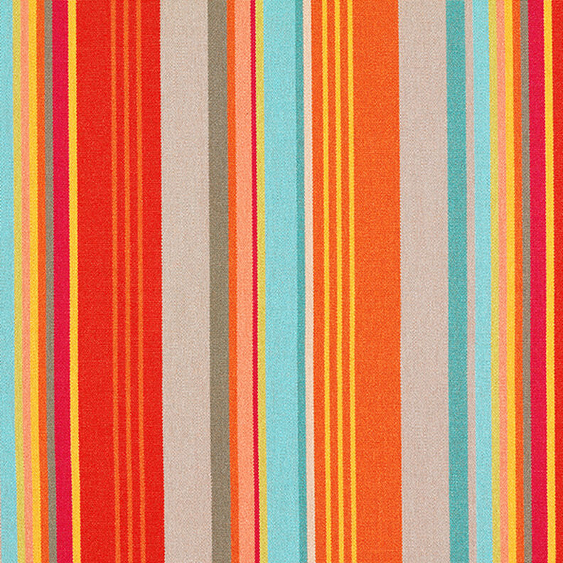 Tissu d’extérieur Canvas Rayures – orange/rouge, image number 1