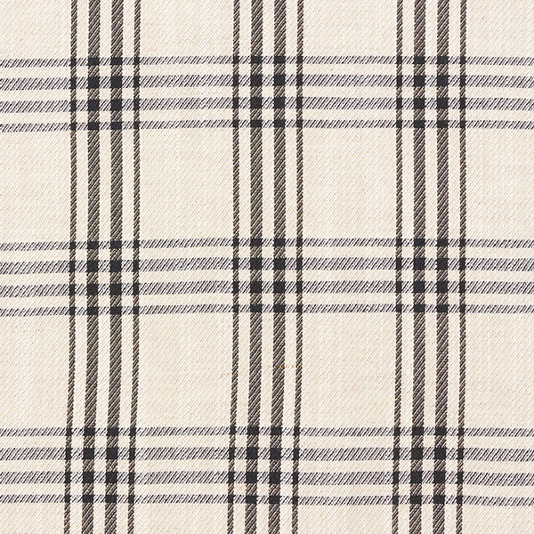 Tissu chemise en mélange lin-viscose à carreaux – nature/noir,  image number 1