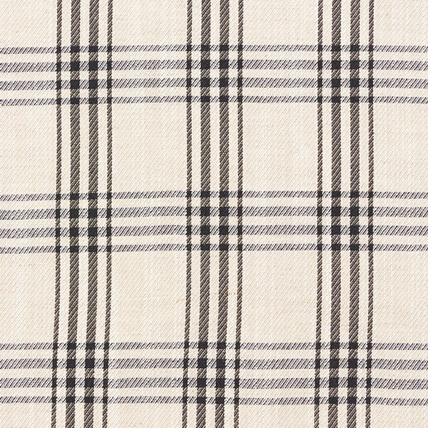 Tissu chemise en mélange lin-viscose à carreaux – nature/noir, image number 1