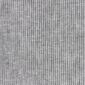 M&eacute;lange lin coton rayures &eacute;troites &ndash; noir/blanc, 