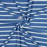 Jersey éponge rayures – bleu brillant/ivoire,  thumbnail number 2