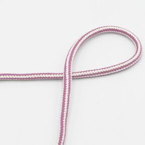 Cordon en coton bicolore [Ø 8 mm] – vieux rose foncé, 