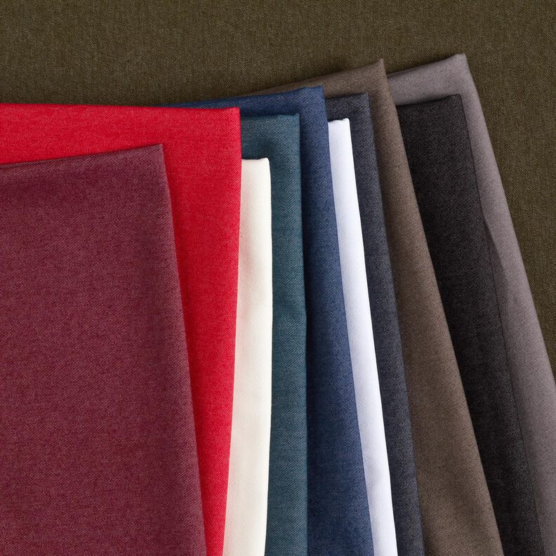 Denim de coton stretch mélangé moyen – rouge,  image number 4