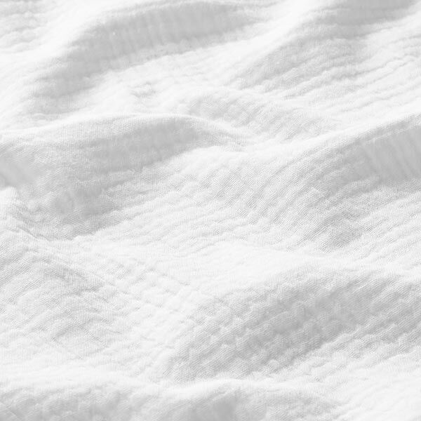 GOTS Tissu double gaze de coton | Tula – blanc,  image number 3