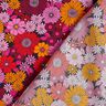 Tissu viscose Fleurs d’été – rouge feu/noir,  thumbnail number 4