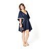 Tissu en coton aspect lin – bleu nuit,  thumbnail number 5