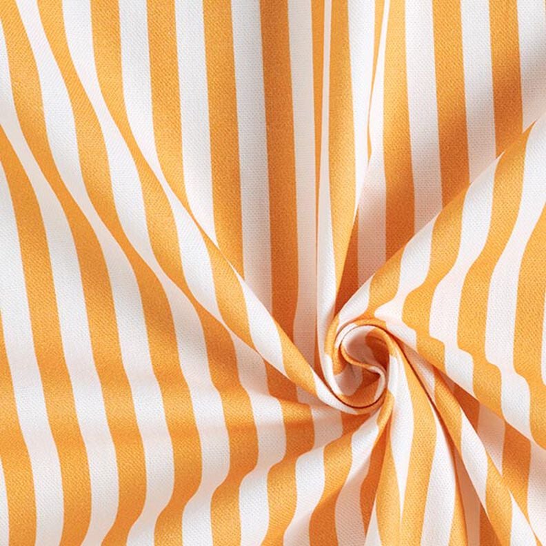 Tissu de décoration Semi-panama rayures verticales – orange clair/blanc,  image number 3