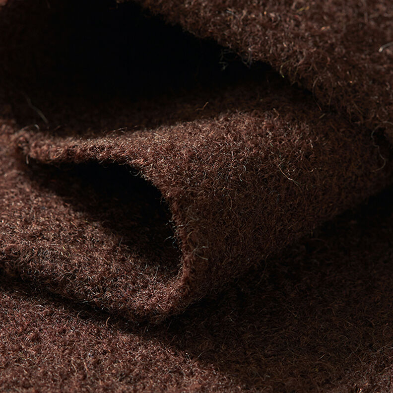 Loden de laine foulé – marron foncé,  image number 4