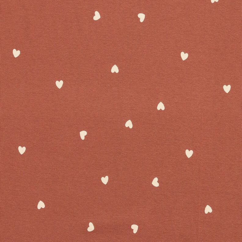 Jersey côtelé Cœurs – rouge,  image number 1