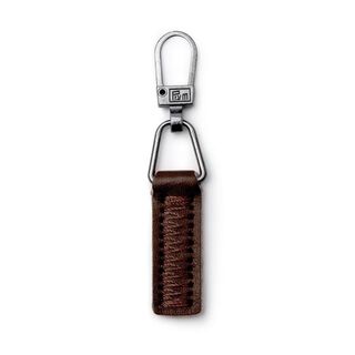 Fermeture éclair fashion simili cuir [ 55 x 9 x 3 mm ] | Prym – marron, 