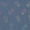 Tissu double gaze de coton Licornes Imprimé feuille – gris bleu,  thumbnail number 7