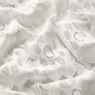 Tissu en dentelle Marguerites – blanc, 