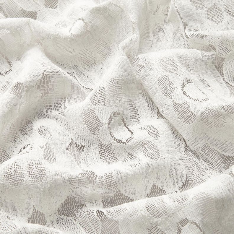 Tissu en dentelle Marguerites – blanc,  image number 2