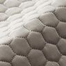 Tissu de revêtement velours matelassé nid d'abeille – gris,  thumbnail number 2