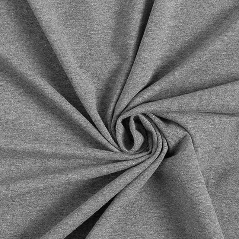 Jersey coton Medium chiné – gris foncé,  image number 1