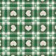 Tissu en coton Cretonne Vichy et cœurs – vert,  thumbnail number 1