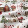 Tissu de décoration Canvas Village d'hiver – blanc/rouge foncé,  thumbnail number 2