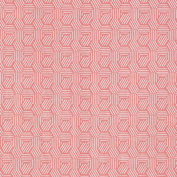 Tissu en coton Cretonne Alvéoles graphiques – terre cuite,  image number 1